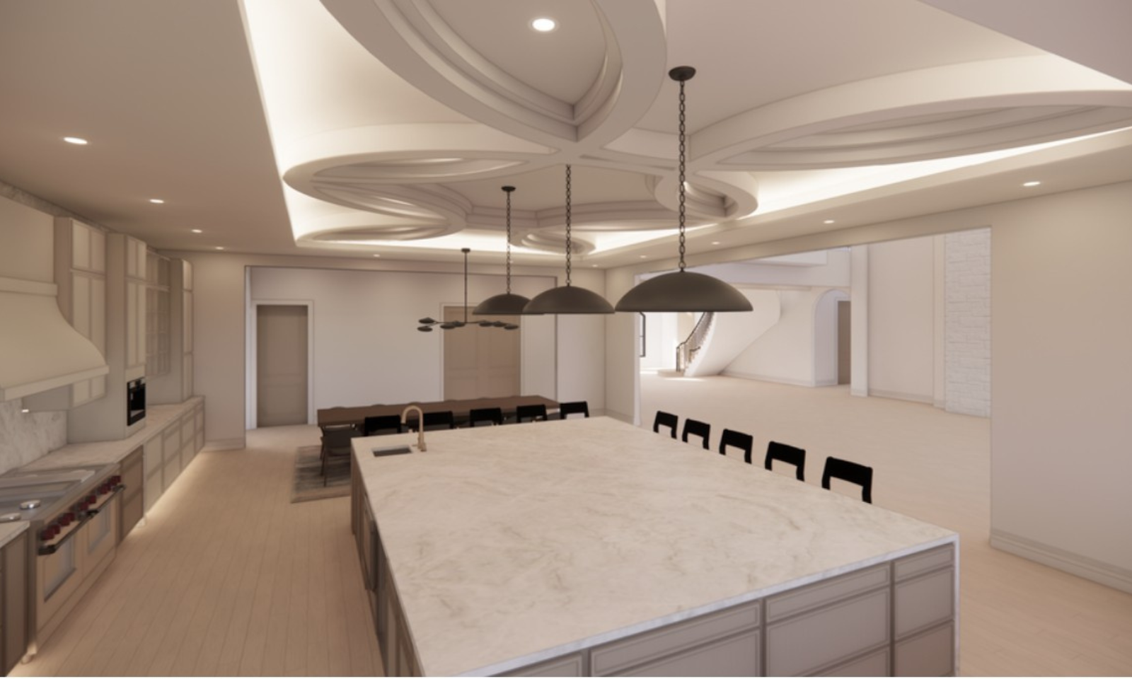 river road residence ceiling rendering